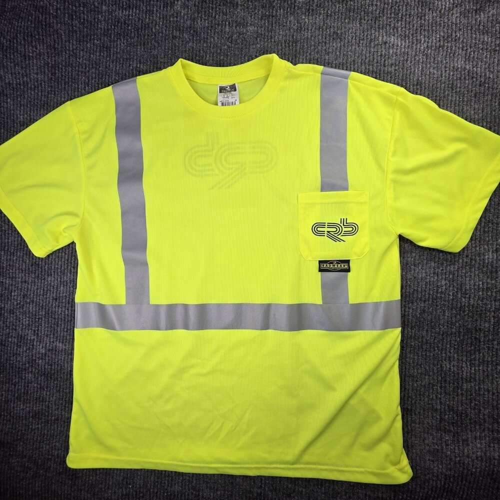 Radwear Radians Hi Res T Shirt Mens 2X Yellow Short Cooling Safety Workwear NEW